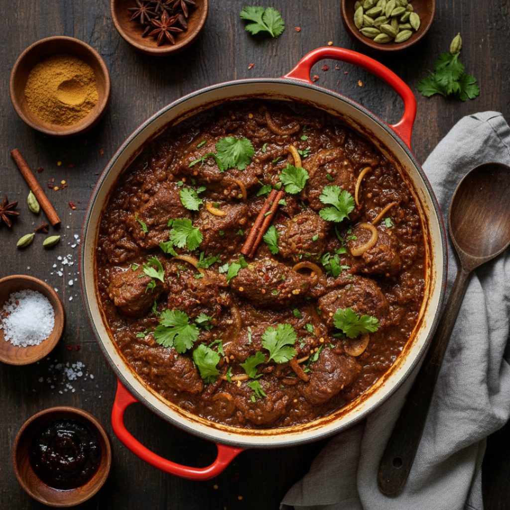 Beef Curry in a pot